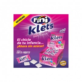 200 Chicles Fini Klets Tutti Frutti Sin Azúcar 200 Chicles Fini Klets Tutti Frutti Sin Azúcar