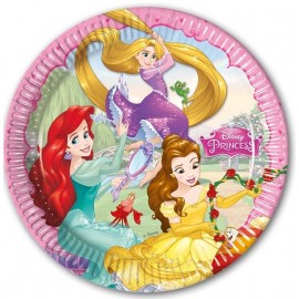 8 Pratos Princesas Dream Disney 23 cm