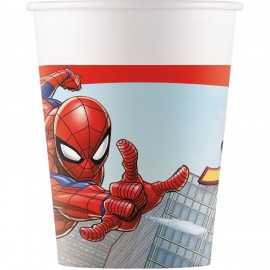 8 Copos de homem -aranha