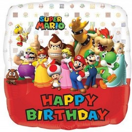 Balão Super Mario BrosHappy Birthday