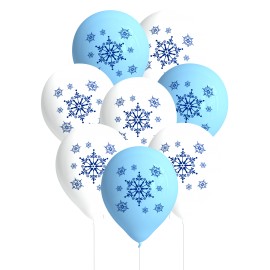 8 balões de floco de neve