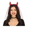Diadema Demonio Con Velo
