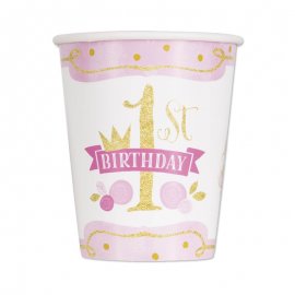 8 Vasos Primer Año Niña 266 ml