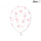 6 Globos con Corazones 30 cm