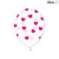 6 Globos con Corazones 30 cm