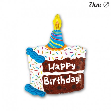 Globo Happy Birthday Forma Pastel Foil 71 cm