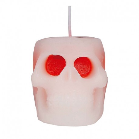 Vela Calavera Con Sangre 6 Cms