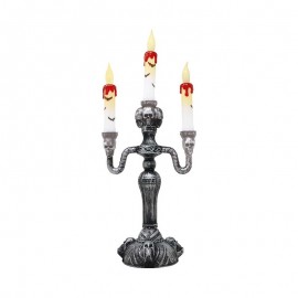 Candelabro 3 velas com luz 40 cms