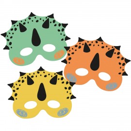 6 máscaras de dinossauros