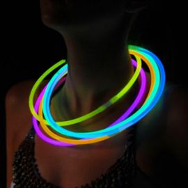 Collares Fluorescentes Luminosos Unicolor (50 uds)