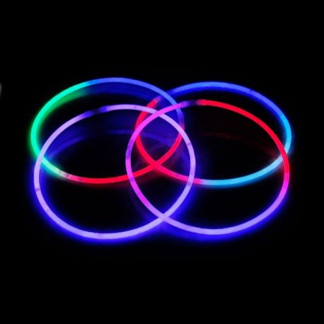 Collares Fluorescentes Luminosos Tricolor (50 uds)