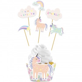 12 Toppers Unicornio