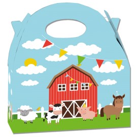 Caixa de animais de fazenda