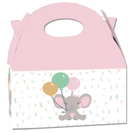 Caixa de elefante rosa