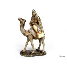 King Camel Polyresina Gold 18 x 9 x 29 cm