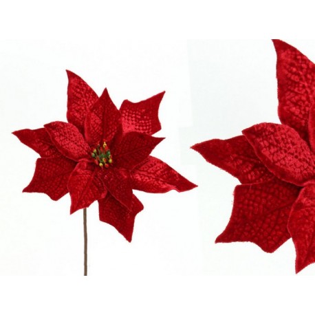 Tecido vermelho poinsettia 25 x 25 x 28 cm