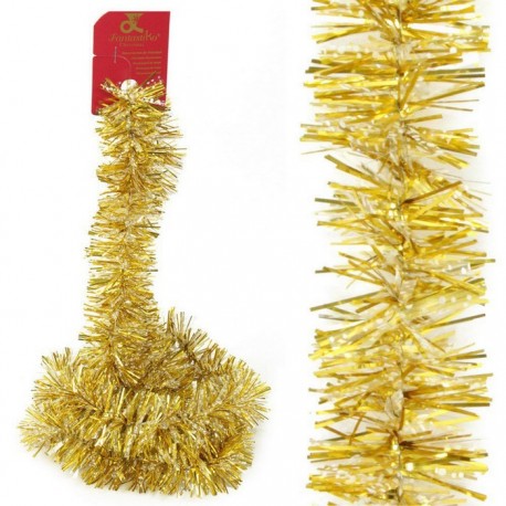 Mini Boa Gold and Snow Christmas Decoration 150 x 5 x 5 cm