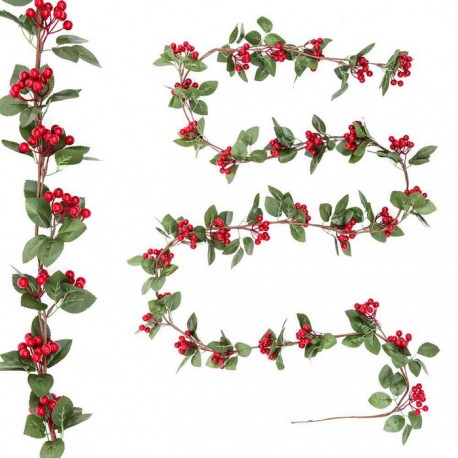 Acebo de Guirnalda com folhas 280 cm