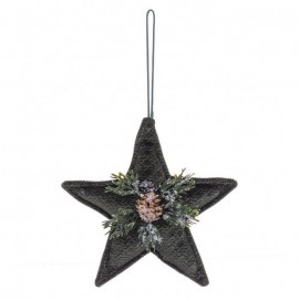 Estrela de abacaxi verde 14 x 6 x 20 cm