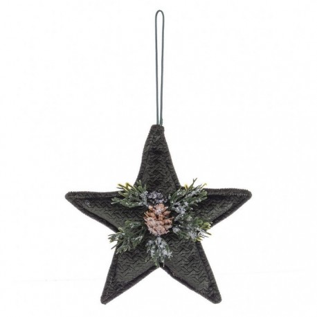 Estrela de abacaxi verde 14 x 6 x 20 cm