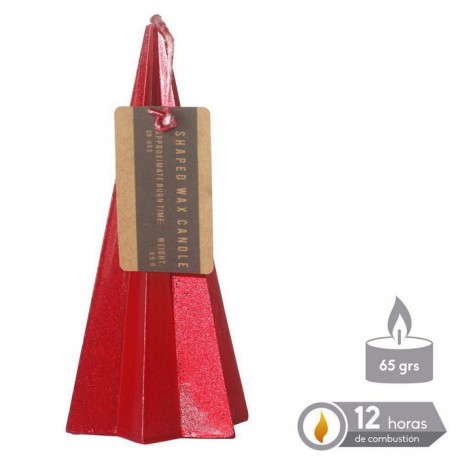 Christmas Red Pyramid Christmas 5,50 x 11 cm