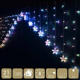 Curtain Stars 215 LED multicolor