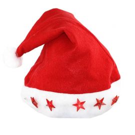 Gorro Pai Natal com Luzes Led