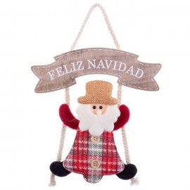 Pope Noel Cua Feliz Natal Fabric 20 x 20 cm