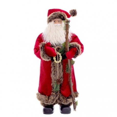 Pope Noel Figura com Bast 80 cm