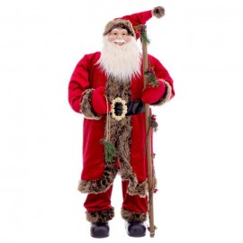 Figura do Pope Noel com Bast 120 cm