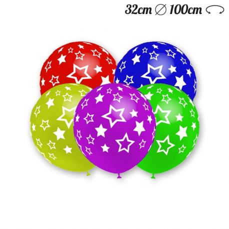 Globos Estrellas Redondos 32 cm