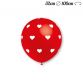 Globos Corazones Cool Redondos 32 cm