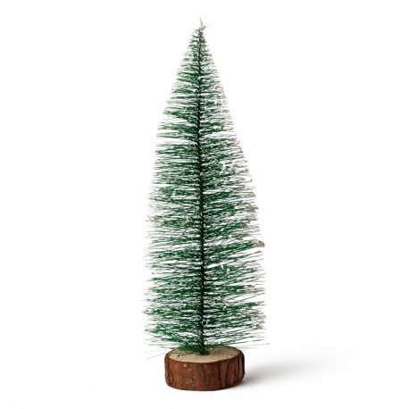 Árvore de Natal 25cm 25x9x9cm Base de madeira