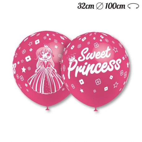 Globos Sweet Princess Redondos 32 cm