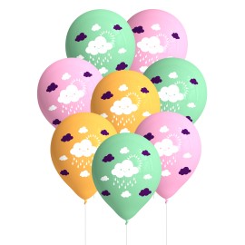 8 balões de nuvem