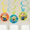 6 Decoraciones Colgantes Minions