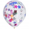 4 Globos Confeti Estrellas 30 cm