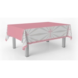 Toalha de Mesa Cruz Rosa 259 x 137 cm