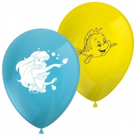 8 Balões Sereia Ariel de Látex