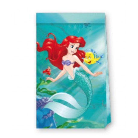 4 Bolsas La Sirenita Ariel