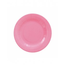 8 pratos rosa 18 cm
