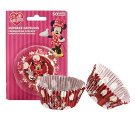 25 Cápsulas Minnie Mouse para Cupcakes