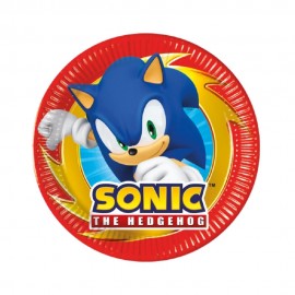 8 Pratos Sonic 18 cm
