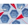 6 Platos Happy Birthday Azul 20 cm