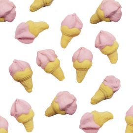Marshmallows Rosas sorvete 100 unidades