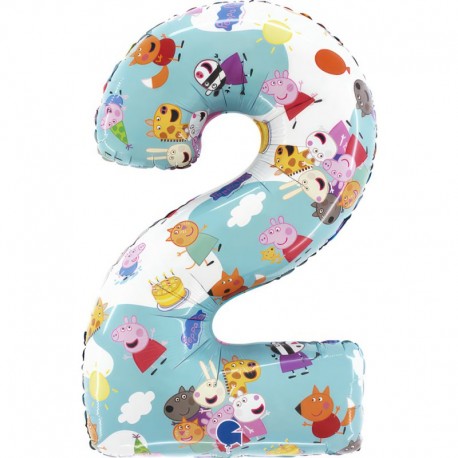 Globo Número 2 Peppa Pig