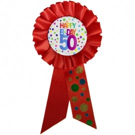 Distintivo de Aniversário Número 50 com Pontos