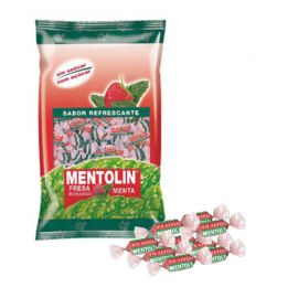 Mentolin Strawberry e Mint sem açúcar balsâmico 1 kg