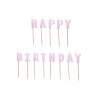 13 Velas Happy Birthday 2,5 cm