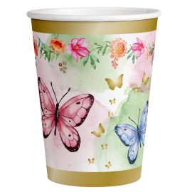 8 Vasos Mariposas